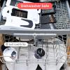 imageFullstar Allin1 Vegetable Chopper and Mandoline Slicer for Kitchen  Cheese Grater French Fry Cutter Cheese Slicer  Bonus Handheld Spiralizer Included 6 in 1 BlackWhiteBlackWhite