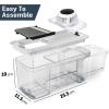imageFullstar Allin1 Vegetable Chopper and Mandoline Slicer for Kitchen  Cheese Grater French Fry Cutter Cheese Slicer  Bonus Handheld Spiralizer Included 6 in 1 BlackWhiteBlackWhite