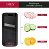 imageFullstar Allin1 Vegetable Chopper and Mandoline Slicer for Kitchen  Cheese Grater French Fry Cutter Cheese Slicer  Bonus Handheld Spiralizer Included 6 in 1 BlackWhiteBlack