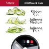 imageFullstar Allin1 Vegetable Chopper and Mandoline Slicer for Kitchen  Cheese Grater French Fry Cutter Cheese Slicer  Bonus Handheld Spiralizer Included 6 in 1 BlackWhiteStainless Steel
