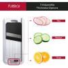imageFullstar Allin1 Vegetable Chopper and Mandoline Slicer for Kitchen  Cheese Grater French Fry Cutter Cheese Slicer  Bonus Handheld Spiralizer Included 6 in 1 BlackWhiteBlackWhite