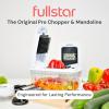 imageFullstar Allin1 Vegetable Chopper and Mandoline Slicer for Kitchen  Cheese Grater French Fry Cutter Cheese Slicer  Bonus Handheld Spiralizer Included 6 in 1 BlackWhiteBlackWhite