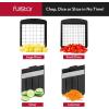 imageFullstar Allin1 Vegetable Chopper and Mandoline Slicer for Kitchen  Cheese Grater French Fry Cutter Cheese Slicer  Bonus Handheld Spiralizer Included 6 in 1 BlackWhiteBlack