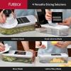 imageFullstar Mandoline Slicer for Kitchen  Vegetable Chopper Onion Potato Food Veggie Fruit Slicer and Cutter with Container Kitchen Gadgets ampamp Accessories Home Essentials 6in1 WhiteBlackWhiteBlack