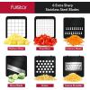 imageFullstar Mandoline Slicer for Kitchen  Vegetable Chopper Onion Potato Food Veggie Fruit Slicer and Cutter with Container Kitchen Gadgets ampamp Accessories Home Essentials 6in1 WhiteBlackBlack