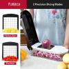 imageFullstar Mandoline Slicer for Kitchen  Vegetable Chopper Onion Potato Food Veggie Fruit Slicer and Cutter with Container Kitchen Gadgets ampamp Accessories Home Essentials 6in1 WhiteBlackWhiteBlack