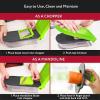 imageFullstar Mandoline Slicer for Kitchen  Vegetable Chopper Onion Potato Food Veggie Fruit Slicer and Cutter with Container Kitchen Gadgets ampamp Accessories Home Essentials 6in1 WhiteBlackGrayGreen