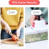 imageFullstar Mandoline Slicer for Kitchen  Vegetable Chopper Onion Potato Food Veggie Fruit Slicer and Cutter with Container Kitchen Gadgets ampamp Accessories Home Essentials 6in1 WhiteBlackWhiteBlack