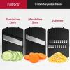 imageFullstar Mandoline Slicer for Kitchen Fruit Cutter Cheese Grater Cucumber Slicer Food Cutter ampamp Kitchen Gadgets 7 in 1 White3 in 1