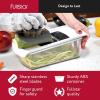 imageFullstar Mandoline Slicer for Kitchen Fruit Cutter Cheese Grater Cucumber Slicer Food Cutter ampamp Kitchen Gadgets 7 in 1 White3 in 1
