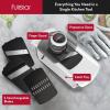 imageFullstar Mandoline Slicer for Kitchen Fruit Cutter Cheese Grater Cucumber Slicer Food Cutter ampamp Kitchen Gadgets 7 in 1 White3 in 1