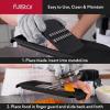 imageFullstar Mandoline Slicer for Kitchen Fruit Cutter Cheese Grater Cucumber Slicer Veggie Spiralizer Food Cutter ampamp Kitchen Gadgets with Safety Glove 6 in 1 WhiteBlack