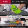 imageFullstar Mandoline Slicer for Kitchen Fruit Cutter Cheese Grater Cucumber Slicer Veggie Spiralizer Food Cutter ampamp Kitchen Gadgets with Safety Glove 6 in 1 WhiteGrayGreen