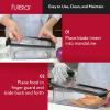 imageFullstar Mandoline Slicer for Kitchen Fruit Cutter Cheese Grater Cucumber Slicer Veggie Spiralizer Food Cutter ampamp Kitchen Gadgets with Safety Glove 6 in 1 WhiteClear