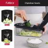 imageFullstar The Original Pro Chopper  Vegetable Chopper and Spiralizer Food Chopper with Container Fruit Slicer Kitchen Gadgets ampamp Accessories Home Essentials 9 in 1 WhiteBlack