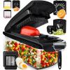 imageFullstar The Original Pro Chopper  Vegetable Chopper and Spiralizer Food Chopper with Container Fruit Slicer Kitchen Gadgets ampamp Accessories Home Essentials 9 in 1 WhiteBlack
