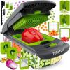 imageFullstar The Original Pro Chopper  Vegetable Chopper and Spiralizer Food Chopper with Container Fruit Slicer Kitchen Gadgets ampamp Accessories Home Essentials 9 in 1 WhiteGrayGreen