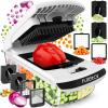 imageFullstar The Original Pro Chopper  Vegetable Chopper and Spiralizer Food Chopper with Container Fruit Slicer Kitchen Gadgets ampamp Accessories Home Essentials 9 in 1 WhiteWhite