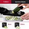 imageFullstar The Original Pro Chopper  Vegetable Chopper and Spiralizer Food Chopper with Container Fruit Slicer Kitchen Gadgets ampamp Accessories Home Essentials 9 in 1 WhiteBlack