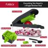 imageFullstar The Original Pro Chopper  Vegetable Chopper and Spiralizer Food Chopper with Container Fruit Slicer Kitchen Gadgets ampamp Accessories Home Essentials 9 in 1 WhiteGrayGreen