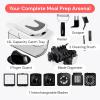imageFullstar The Original Pro Chopper  Vegetable Chopper and Spiralizer Food Chopper with Container Fruit Slicer Kitchen Gadgets ampamp Accessories Home Essentials 9 in 1 WhiteWhite