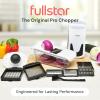 imageFullstar The Original Pro Chopper  Vegetable Chopper and Spiralizer Food Chopper with Container Fruit Slicer Kitchen Gadgets ampamp Accessories Home Essentials 9 in 1 WhiteWhite