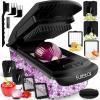 imageFullstar The Original Pro Chopper  Vegetable Chopper and Spiralizer Food Chopper with Container Fruit Slicer Kitchen Gadgets ampamp Accessories Home Essentials 9 in 1 WhiteBlack