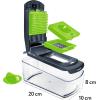imageFullstar The Original Pro Chopper  Vegetable Chopper and Spiralizer Food Chopper with Container Fruit Slicer Kitchen Gadgets ampamp Accessories Home Essentials 9 in 1 WhiteGrayGreen