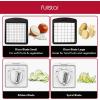 imageFullstar The Original Pro Chopper  Vegetable Chopper and Spiralizer Food Chopper with Container Fruit Slicer Kitchen Gadgets ampamp Accessories Home Essentials 9 in 1 WhiteClear