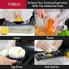 imageFullstar The Original Pro Chopper  Vegetable Chopper and Spiralizer Food Chopper with Container Fruit Slicer Kitchen Gadgets ampamp Accessories Home Essentials 9 in 1 WhiteBlack