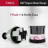 imageFullstar Vegetable Chopper  Onion Chopper  Pro Food Slicer  Veggie Cutter with Container  Hand Dicer  Slicer ampamp Dicer SilverSilver