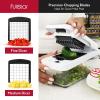imageFullstar Vegetable Chopper Veggie Chopper with Container and Lid Food Chopper Salad Chopper Vegetable Chopper Onion and Cheese Slicer Mandoline Slicer for Kitchen with Handle 9 in 1