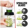 imageFullstar Vegetable Spiralizer and Slicer  Zucchini Spiralizer Noodle Maker with Sharp Stainless Steel Blades Spiralizer for Veggie Noodles Cucumber Veggie Vegetable Zoodler Kitchen Gadget 4 in 18 in 1