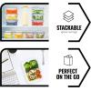 imagefullstar 20piece Food storage Containers Set with Lids Plastic LeakProof BPAFree Containers for Kitchen Organization Meal Prep Lunch Containers