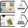 imagefullstar 50Piece Plastic Food Storage Containers with Lids 24 Containers ampamp 24 Lids  Leakproof BPAFree Meal Prep Containers Reusable Lunch Storage Set for Kitchen Organization Pack of 50Pack of 20