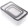 imagefullstar 50Piece Plastic Food Storage Containers with Lids 24 Containers ampamp 24 Lids  Leakproof BPAFree Meal Prep Containers Reusable Lunch Storage Set for Kitchen Organization Pack of 50Pack of 28