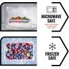 imagefullstar 50Piece Plastic Food Storage Containers with Lids 24 Containers ampamp 24 Lids  Leakproof BPAFree Meal Prep Containers Reusable Lunch Storage Set for Kitchen Organization Pack of 50Pack of 20