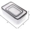 imagefullstar 50Piece Plastic Food Storage Containers with Lids 24 Containers ampamp 24 Lids  Leakproof BPAFree Meal Prep Containers Reusable Lunch Storage Set for Kitchen Organization Pack of 50Pack of 28