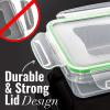 imagefullstar 50Piece Plastic Food Storage Containers with Lids 24 Containers ampamp 24 Lids  Leakproof BPAFree Meal Prep Containers Reusable Lunch Storage Set for Kitchen Organization Pack of 50Pack of 34
