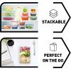 imagefullstar 50Piece Plastic Food Storage Containers with Lids 24 Containers ampamp 24 Lids  Leakproof BPAFree Meal Prep Containers Reusable Lunch Storage Set for Kitchen Organization Pack of 50Pack of 34