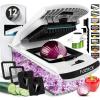 imageFullstar Mandoline Slicer for Kitchen  Vegetable Chopper Onion Potato Food Veggie Fruit Slicer and Cutter with Container Kitchen Gadgets ampamp Accessories Home Essentials Allin1 WhiteBlackWhiteBlack