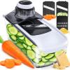 imageFullstar Mandoline Slicer for Kitchen Fruit Cutter Cheese Grater Cucumber Slicer Food Cutter ampamp Kitchen Gadgets 7 in 1 White3 in 1