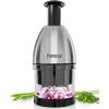 imageFullstar Vegetable Chopper  Onion Chopper  Pro Food Slicer  Veggie Cutter with Container  Hand Dicer  Slicer ampamp Dicer SilverSilver