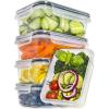 imagefullstar 20piece Food storage Containers Set with Lids Plastic LeakProof BPAFree Containers for Kitchen Organization Meal Prep Lunch Containers