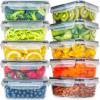 imagefullstar 50Piece Plastic Food Storage Containers with Lids 24 Containers ampamp 24 Lids  Leakproof BPAFree Meal Prep Containers Reusable Lunch Storage Set for Kitchen Organization Pack of 50Pack of 20