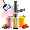imagefullstar Immersion Blender Set 9Speed 500W Handheld Electric Hand Mixer Smoothie Blender 3in1 BlackBlack