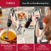 imagefullstar Immersion Blender Set 9Speed 500W Handheld Electric Hand Mixer Smoothie Blender 3in1 BlackBlack