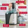 imageFullstar Juicer Machines Vegetable and Fruit 400W Compact Juicer 3quot Wide Mouth 2Speed Setting Stainless Steel BPAFree BlackBlack
