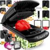 imageFullstar The Original Pro Chopper  Vegetable Chopper and Spiralizer Food Chopper with Container Fruit Slicer Kitchen Gadgets ampamp Accessories Home Essentials 14 in 1 SilverBlack