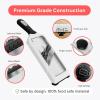 imageFullstar Handheld Mandoline Slicer for Kitchen  4 Thickness Settings Vegetable Food Onion Slicer Julienne Blade Stainless Steel Guard Easy to Use Veggie Slicer and Fruit Cutter 2in1 WhiteWhite